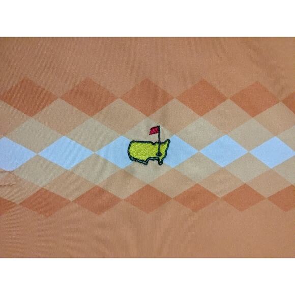 Masters Tech Polo Shirt Mens Size Medium Performance Golf Striped - Picture 7 of 7